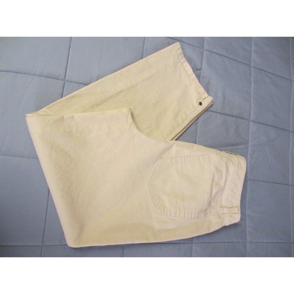 Talbots Pants - TALBOT'S CREAM BEIGE CROP PANTS STRETCH SIZE 8